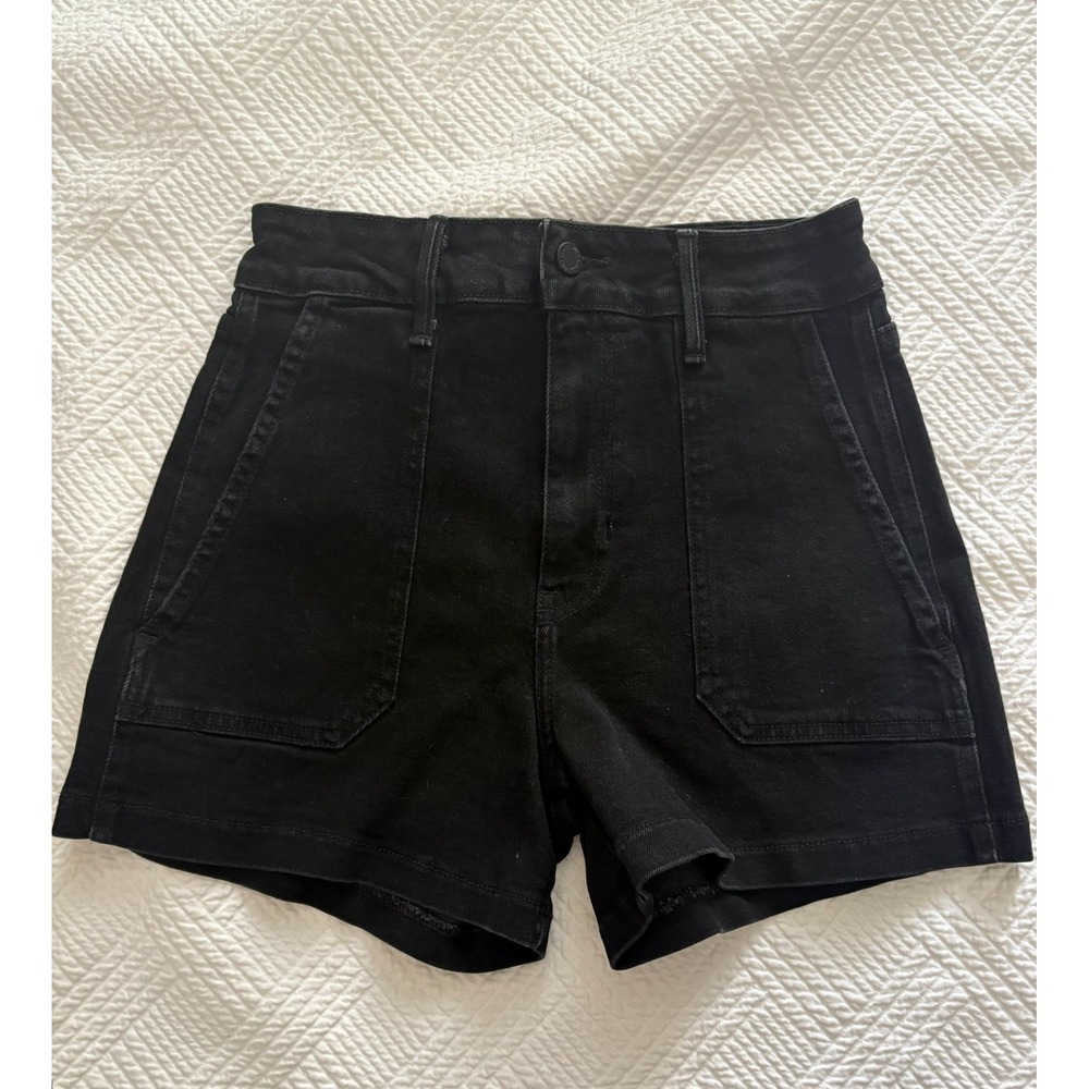 Just Black Women's Medium Black Denim Shorts 3.5" inseam summer classic